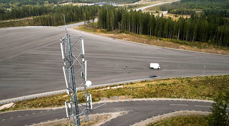 Asta zero test environment with 5G radio basestation